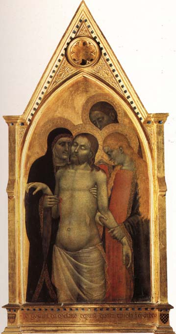 GIOVANNI DA MILANO Pieta of Christ and His Mourners